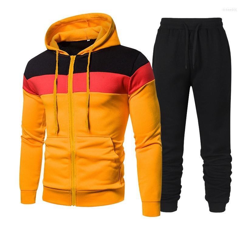 

Men' Tracksuits Creative Spliced Sleeves Casual Hoodie Plus Size Fashionable Men' For Autumn/Winter 2022