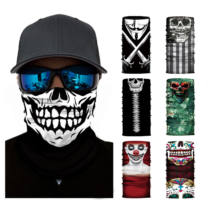 

Tactical Hood 3D Skull Seamless Bandana Cycling Magic Scarf Buffs Face Mask Neck Gaiter Tube Fishing Ski Hiking Balaclava Headwear Women Men 221201, Red