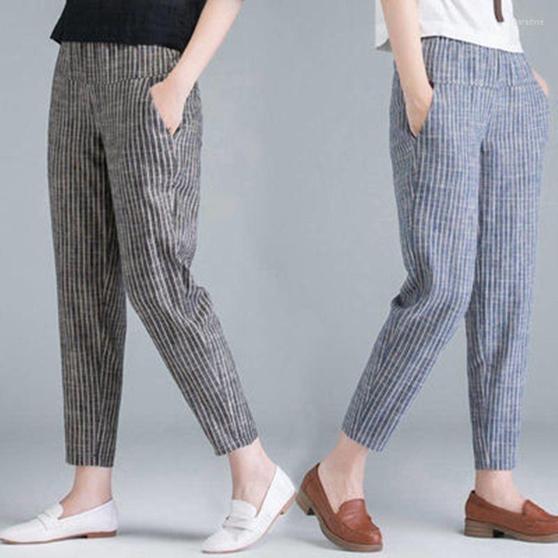 

Women' Jeans Summer Korean Thin Cotton Linen Pants Women Loose Radish 2022 High Waist Slim Casual Nine-point Harem, Gray