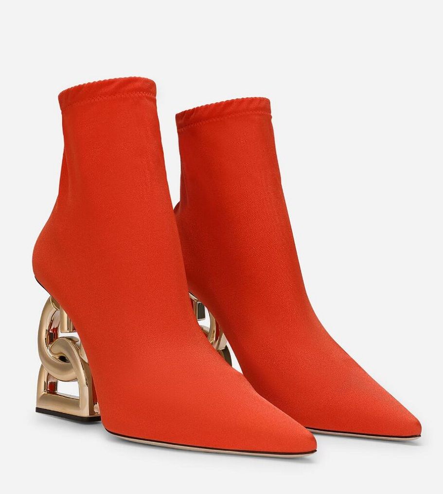 

Famous Brand Women Keira Ankle Boots Black Calf Leather Pop Sculptural Heels Lady Booty Party Wedding Martin Booties