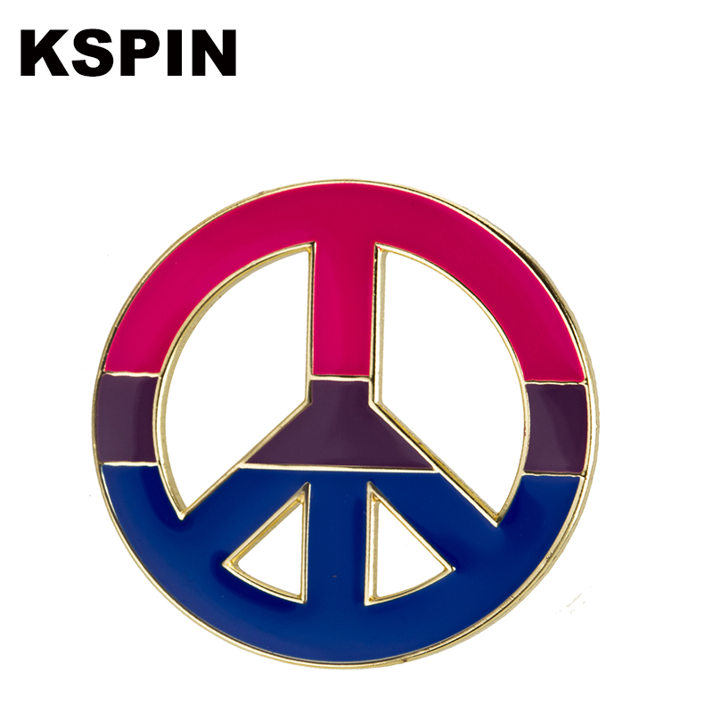 

Bisexual Flag Lapel Pin Flag badge Brooch Pins Badges 10Pcs a Lot