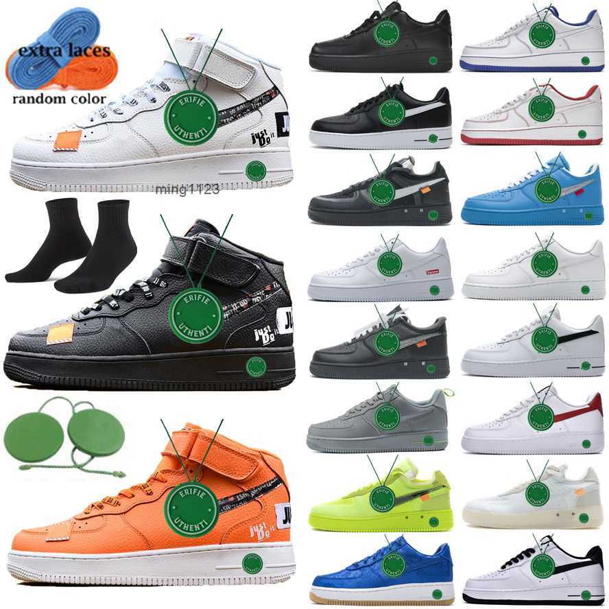 

2023 Designer air forrce Men Low Running shoes Skateboard Shoe women Discount One 1 07 Knit Euro High Womens All White Black Wheat Outdoor JORDAM, Color # 7