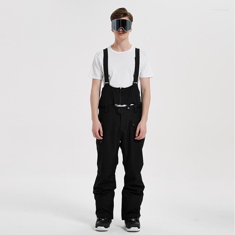 

Skiing Pants Winter Waterproof Female Ski Overalls Outdoor Men Trousers Sport Cotton Man Women Snow Suspender Hiking Clothes, Picture shown