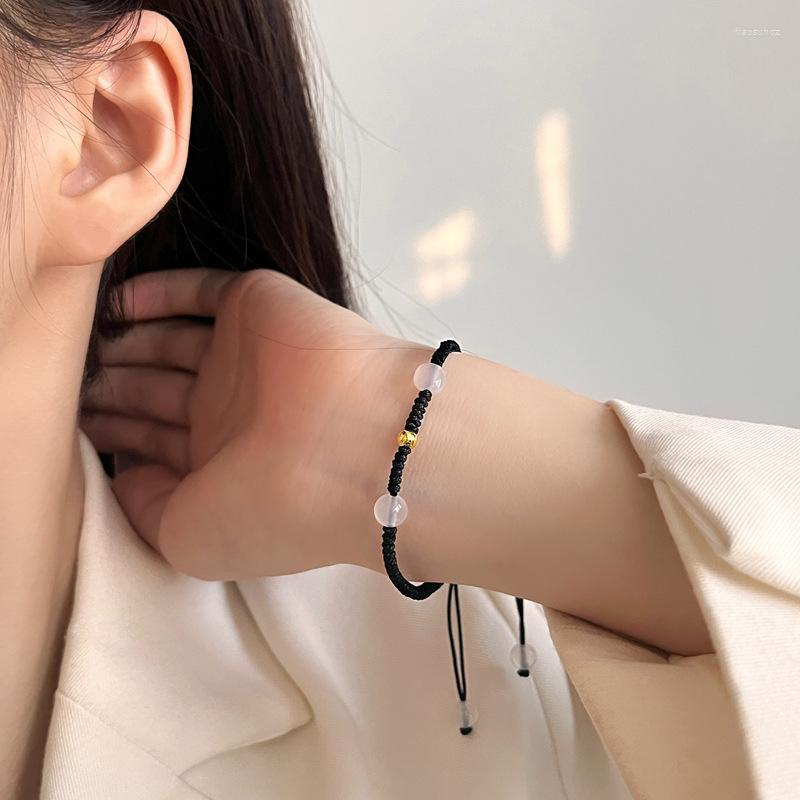 

Charm Bracelets Handmade Weave 925 Sterling Silver &Bangle For Women High Quality Accessories LB028