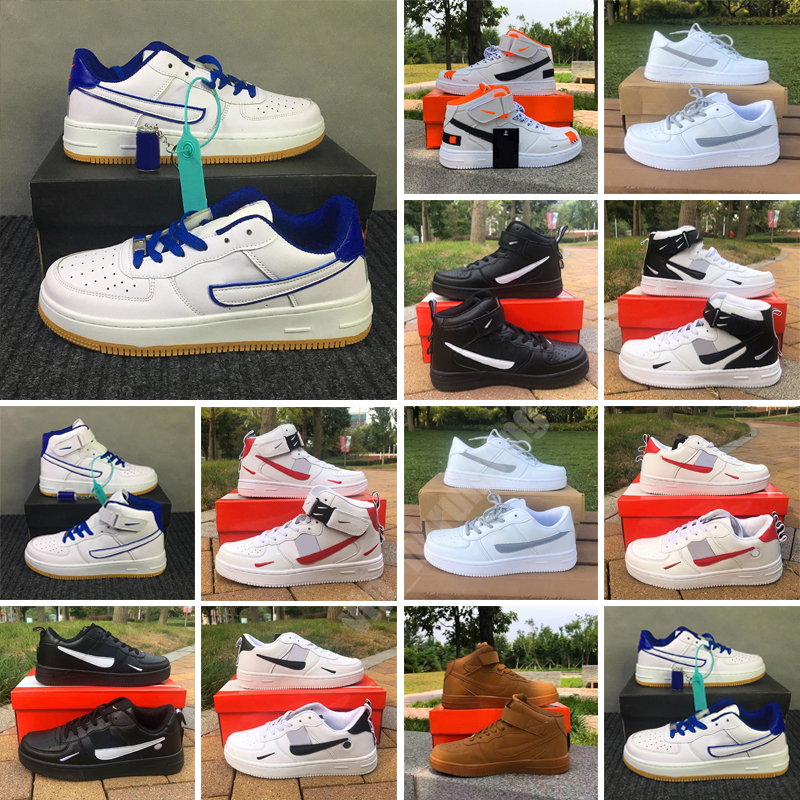 

2023 men women one white running shoes black af 1 womens spruce aura pale ivory outdoor shoes mens trainer sneakers 2024, Color 10