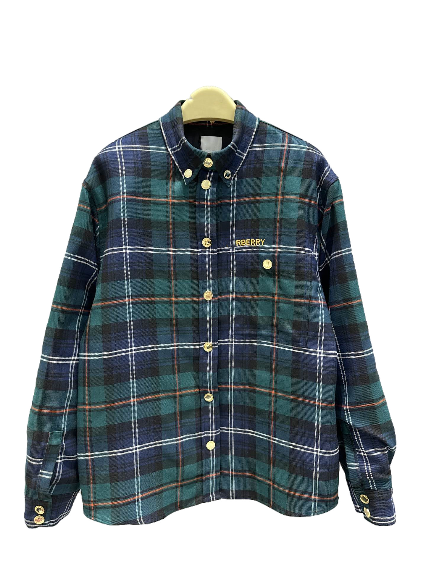 

Autumn and winter new vintage green plaid sweet cool shirt cotton coat