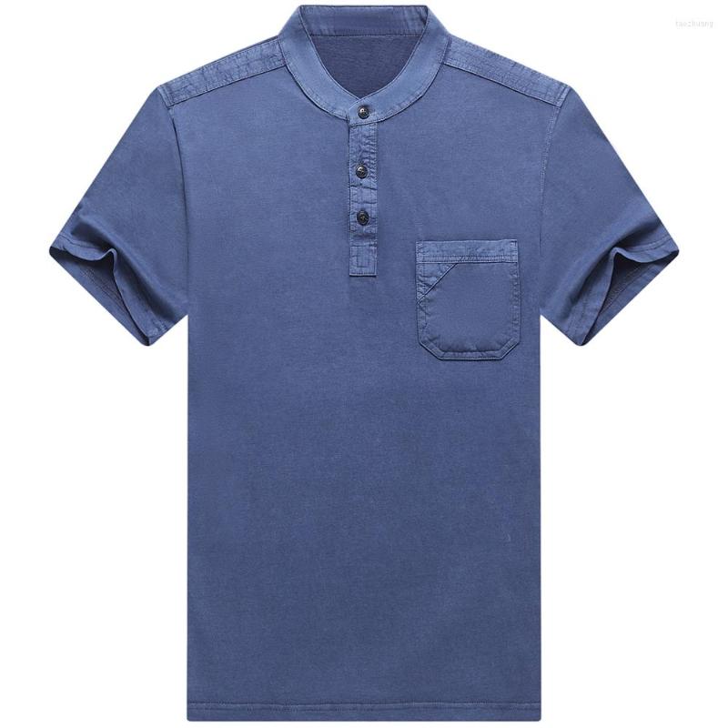 

Men's T Shirts 2022 Big Pocket Short Sleeve Shirt Men Tshirt Summer Men's Clothing Stand Collar T-shirt Streetwear Tee Solid, Gray