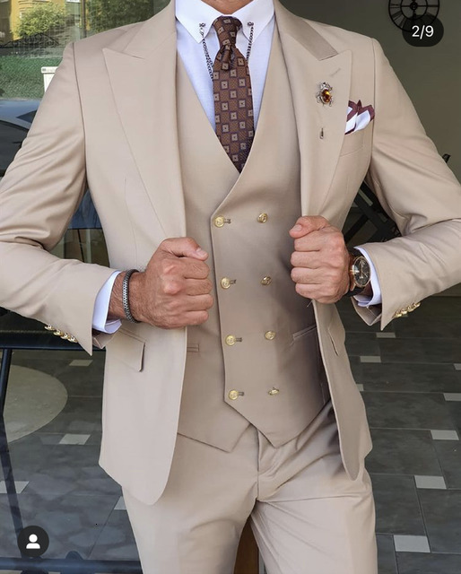 

Men's Suits Blazers Slim Fit Fashion 3 Piece Formal Business Tuxedo Gentlemen Wedding Groom Rules Blazer Pants Vest 221201, Hunt green