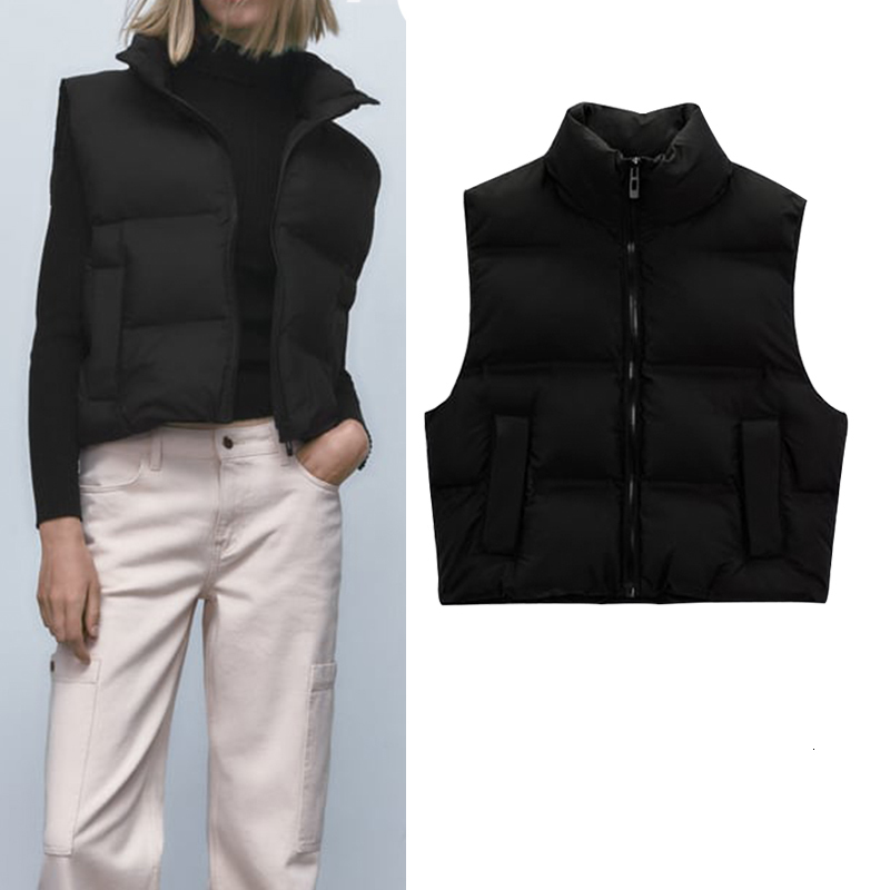 

Women's Vests Vest Parka Women Jacket Autumn Winter Women Jacket Vest Elegant Chic Fashion Youth Coat Warm Winter Women Coat csa 221202, Black