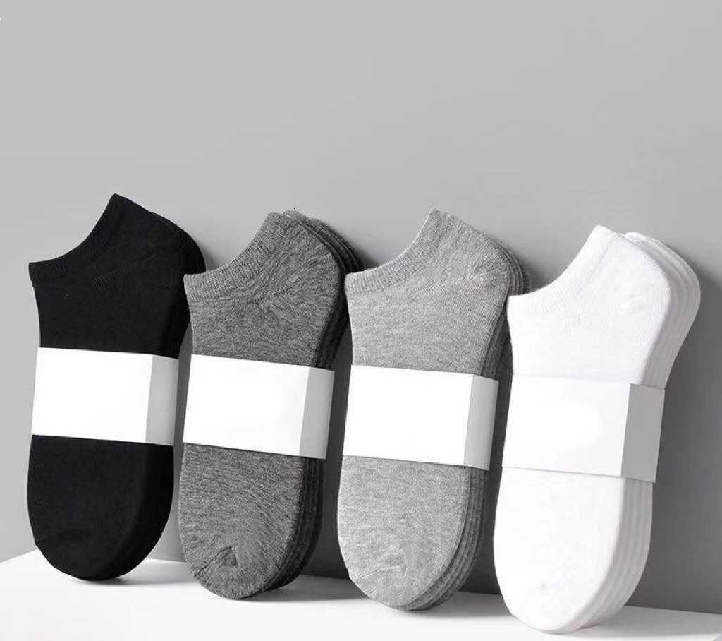 

Men's Socks No Show Men Women Unisex Plain Solid Color Black White Summer Custom Cotton in Bulk From China Manufacturer