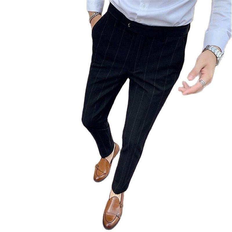 

Men's Suits Gray Black Men Suit Pants And Vest Fashion Casual Trousers Large Size -35 Pantalones Hombre