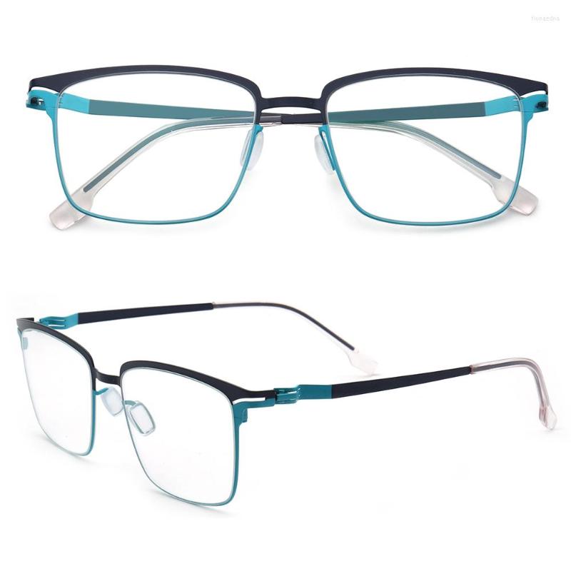 

Sunglasses Frames Women Square Eyeglass Men Metal Business Glasses Prescription Rectangle Stainless Steel Gold Optical Spectacles