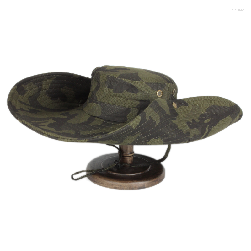 

Berets Wholesale High Quality Logo Design Blank Plain Oversize Brim Custom Camouflage Fishing Fisherman Hats