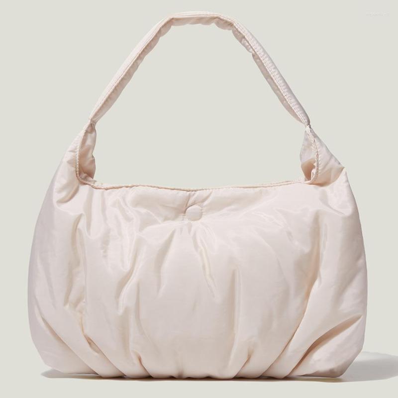 

Evening Bags 2023 Designer Down One Shoulder Women Bag Stitch Splice Simple Ladies Underarm Fashion Purses And Handbags, Black