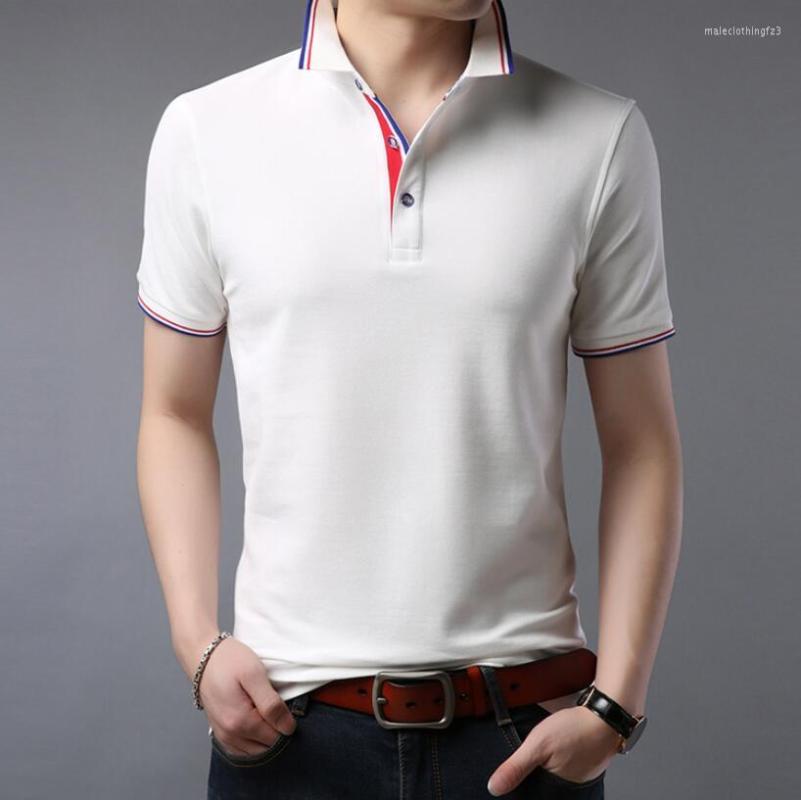 

Men's Polos Summer Men Shirt Clothing Pure Cotton Business Casual Male Polo Short Sleeve Breathable, Gq55-1