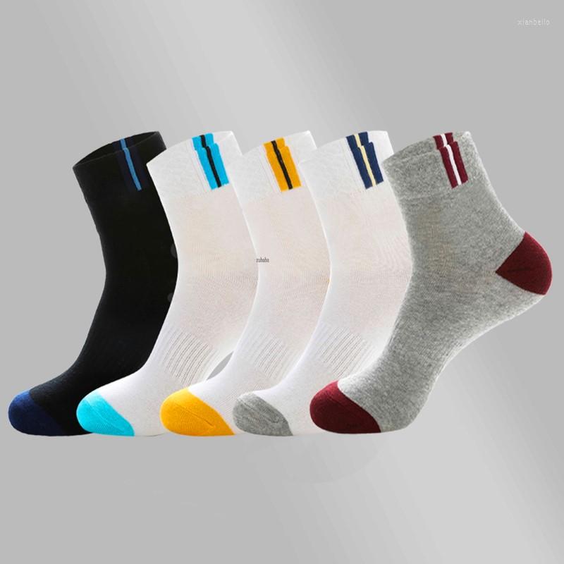 

Men's Socks 1 Pairs Men Sport Business Durable Stitching Funny Sock Male Stretchy Excellent Quality Meias Breathable Casual, Blue