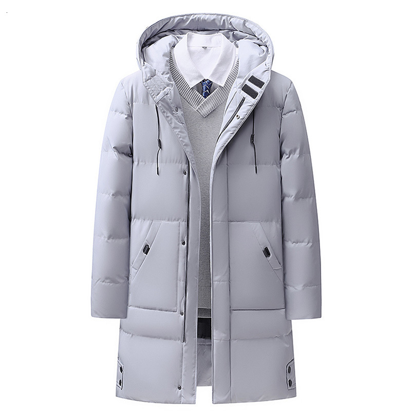 

Men's Down Parkas Mens Winter Warm Thick Long Parkas Plus Size Cotton Hood Jacket Men 8XL Outwear Windproof Pocket Men Classic Parka Coat 8XL 221202, Black