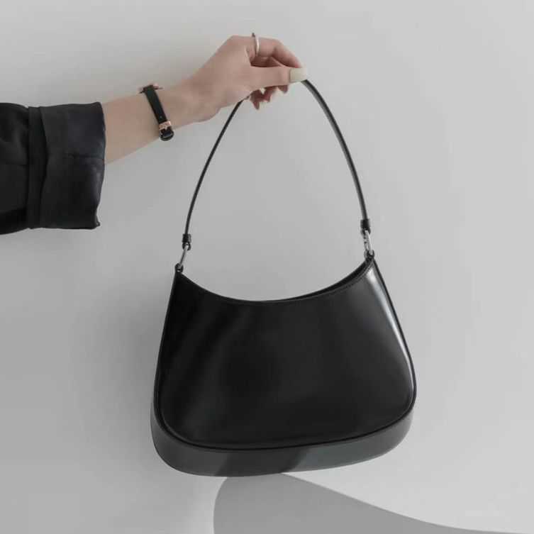 

Designer parada Bags leather armpit women's bag hobo triangle logo one shoulder handQQ9J, Big promotion - black
