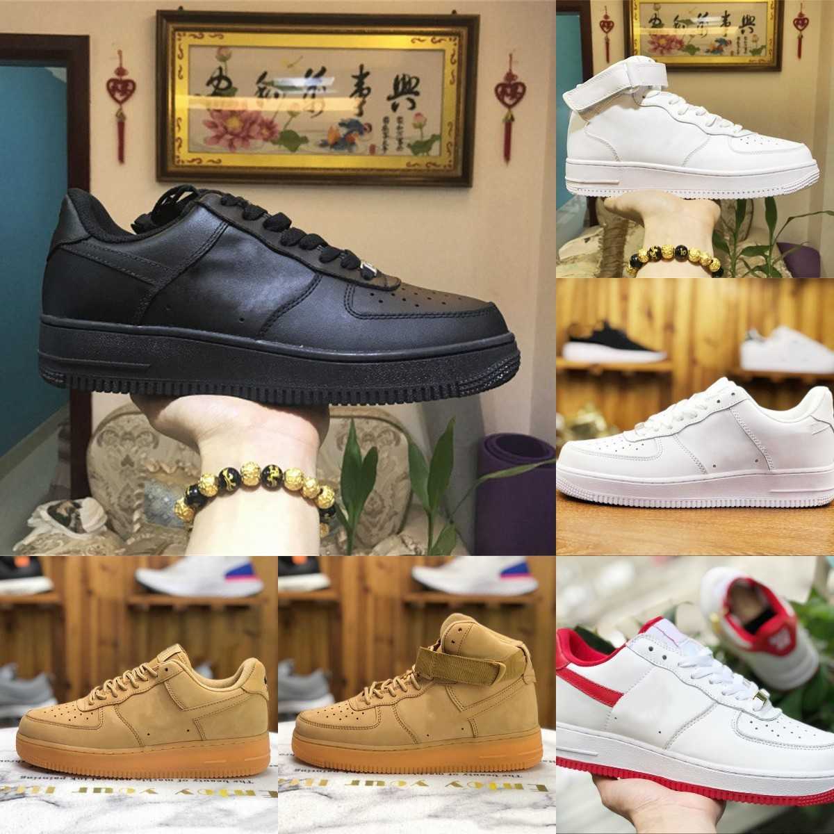 

Designer 2022 New FoRcEs Outdoor Men Low Skateboard Shoes Discount One Unisex Classic 1 07 Knit Euro Airs High Women All White Black Wheat Running Sports Sneakers S02, Please contact us