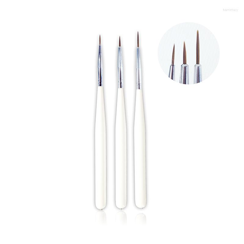 

Nail Brushes 3pcs/set UV Gel Painting Brush Acrylic Nylon Hair Flowers Drawing Liner Design Pen Salon Manicure Tools