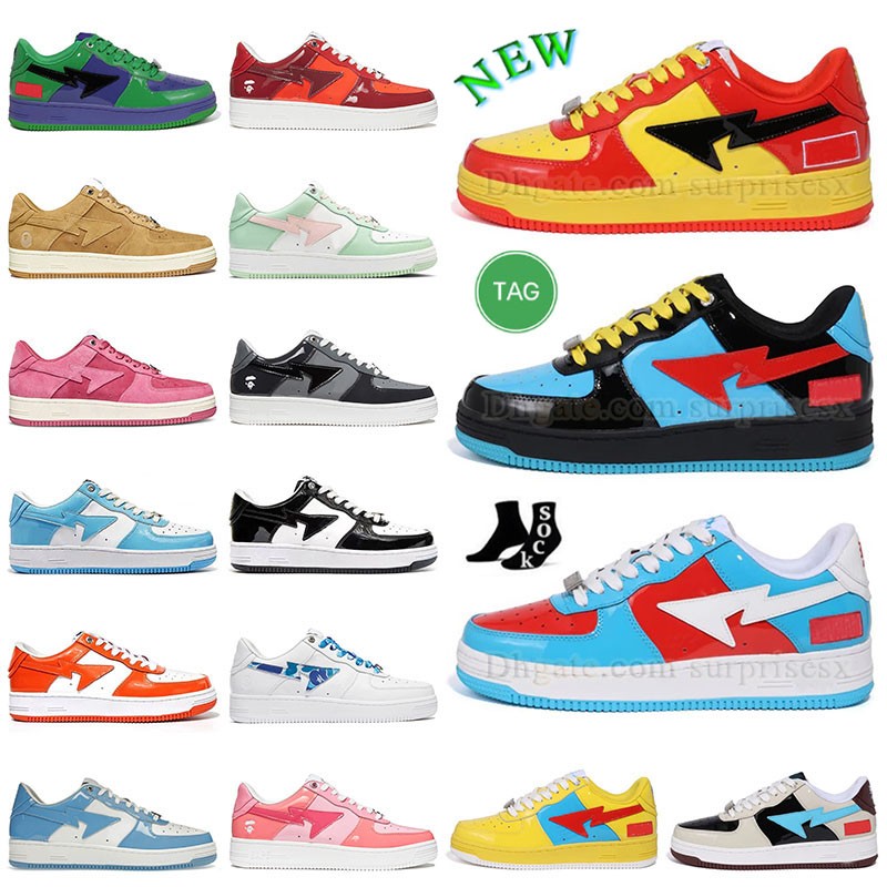 

Dunks lows Bapestas Basketball Shoes A Bathe Ape Sta SK8 Comics Green Black Widow Captain US 9.5 MC HAlk Tho Iron Yellow Fashion Camo Grey UNC Blue Bapes Baped Trainer, Color 11