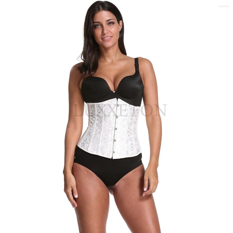 

Women's Shapers Sexy Corset Slimming Body Shapewear Women Waist Top Gothic Underbust Belt Lace Bustiers Women's Belly Sheath, White