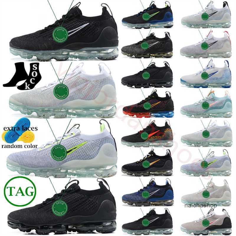 

2023 vapuor max Fly 3.0 Running Shoes Knit Men Women Sports Sneakers Triple Black Multi White x Monochrome Oreo Volt Gym Blue Fury Zebra, Color # 5