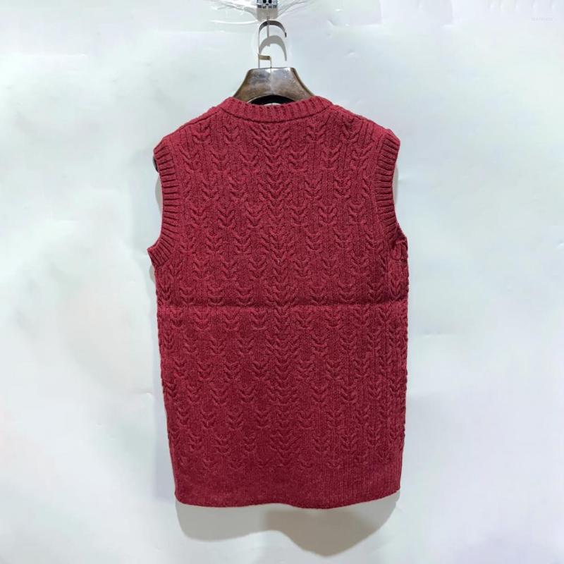 

Men' Tank Tops Spring Autumn Stylish Knitting Washable Waistcoat Breathable Men Twist Pattern Streetwear, Black