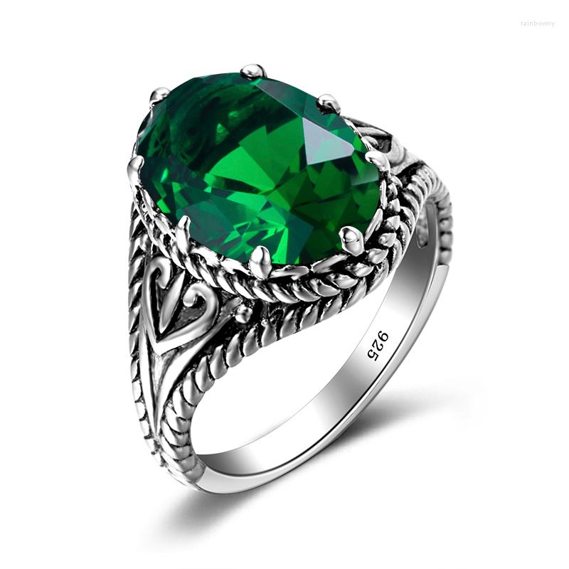 

Cluster Rings Madison Audury Vintage Gemstone For Women 925 Silver Ring Party Anniversary Accessories Luxury Fine Jewelry Top Quality