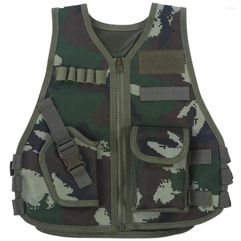 

Hunting Jackets Children Camouflage Vest With Multi Pocket For Combat Outdoor Game
