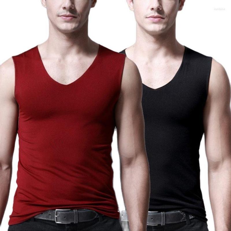 

Men's Tank Tops Seamless Men Top Summer Sleeveless Bottoming Shirts Man Bodybuilding Gym Vest Youth Sports Fitness Singlet Male Undershirts, Black
