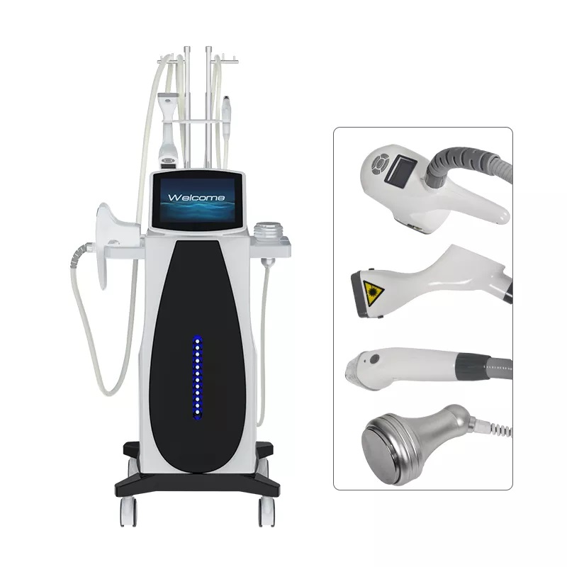 

2022 trending vertical 4 in 1 vacuum IR roller body shaping slimming vacuum cavitation roller RF machine V268