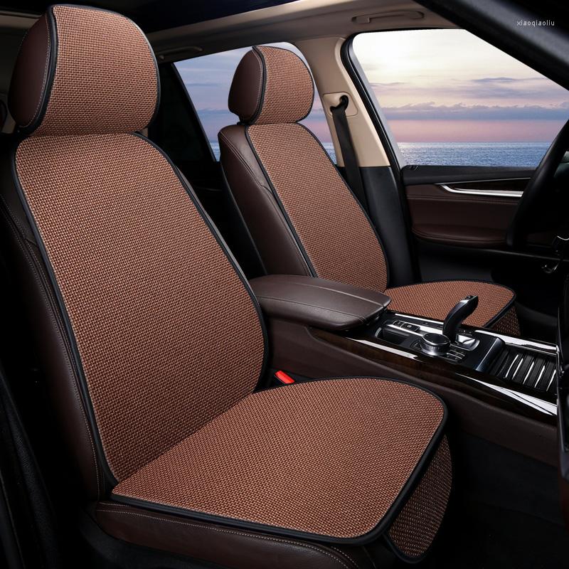 

Car Seat Covers Summer Mesh Cover Pad Mat Flax Front Backrest Cushion Protector Non-slip Four Season Interior Breathable Cloak
