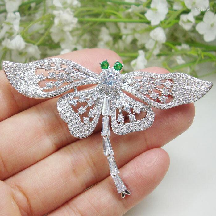 

Brooches Charming Clear Austrian Crystal Butterfly Bride Brooch Pin Dragonfly Jewelry