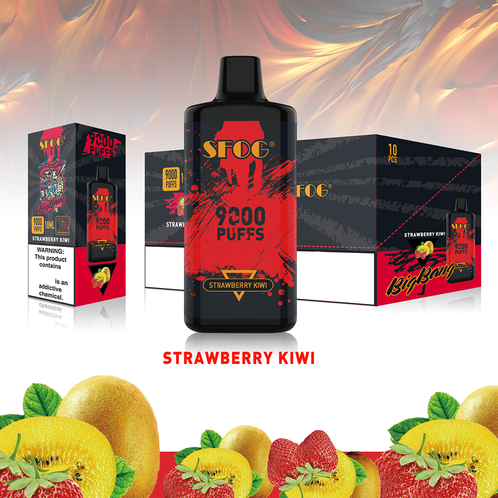 

new disposable e cigarette SFOG big bang 9000 puff 12 flaovrs vapes mesh coil 18ml pod 2% 5% rechargeable disposable vape box 12 colors vaporizer pen original