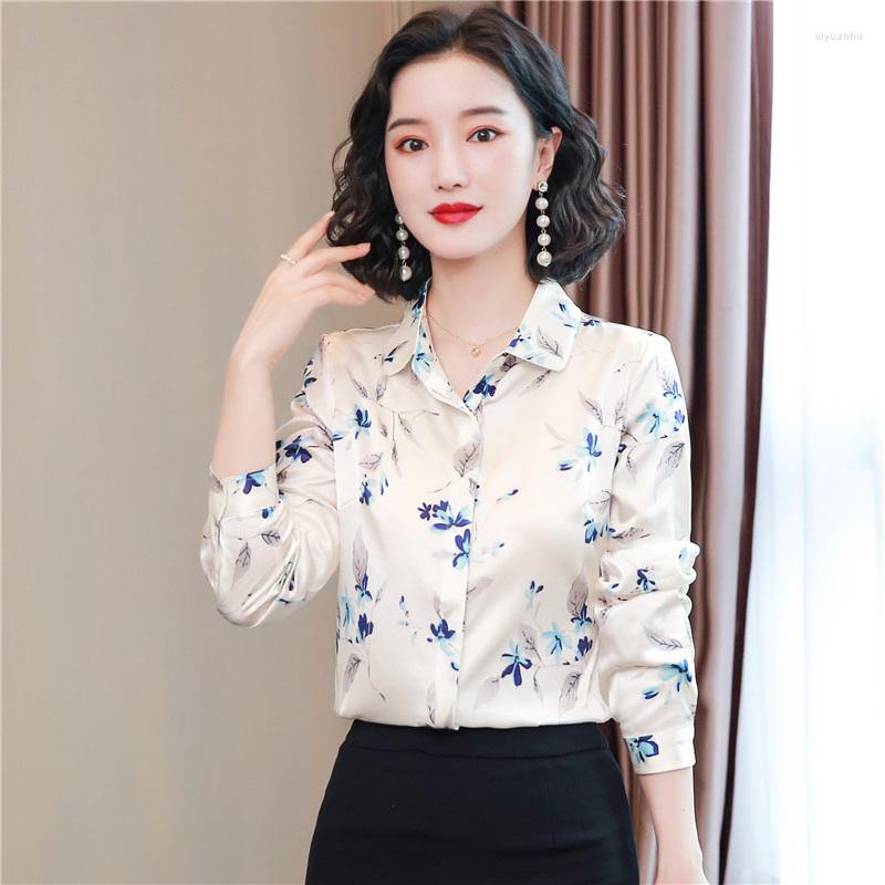 

Women' Blouses Drop Spring Summer Fall Runway Vintage Animal Print Collar Long Sleeve Womens Party Casual OL Workwear Top Shirts Blouse, Hpjr6177