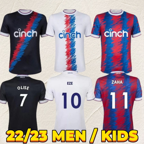 

22 23 CRYSTAL OLISE Soccer Jerseys PALACE ZAHA CPFC Away maillots de foot BENTEKE MILIVOJEVIC MATETA ANDERSEN Home Football shirt Third, Bag