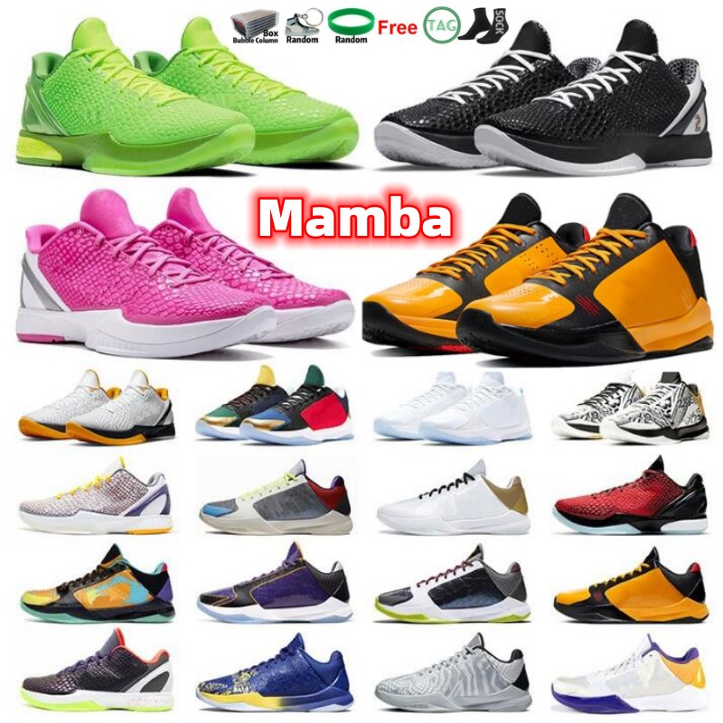 

KBs MambaS 6 Basketball Shoes Men Protro Grinch Mambacita Hall of Fame Del Sol All-Star 5 Rings Alternate Bruce Lee Lakers Metallic Gold Mens Trainers Sports Sneakers, Beige