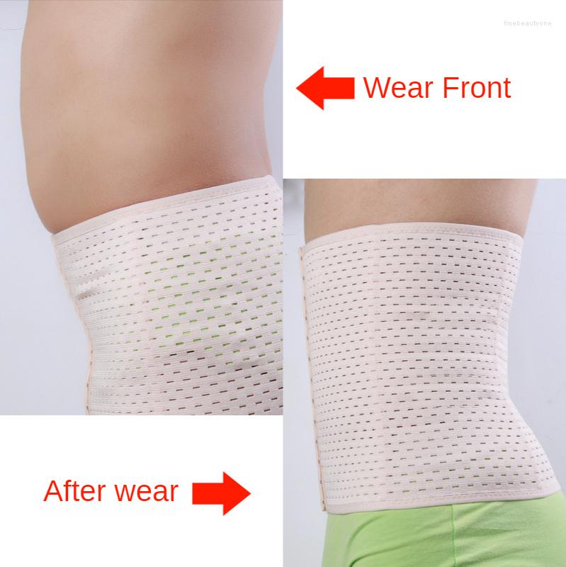 

Women' Shapers Belts For Women Waist Trainer Waist-sculpting Postpartum Breathable Belly Belt Three-breasted Buckle Unisex, Black