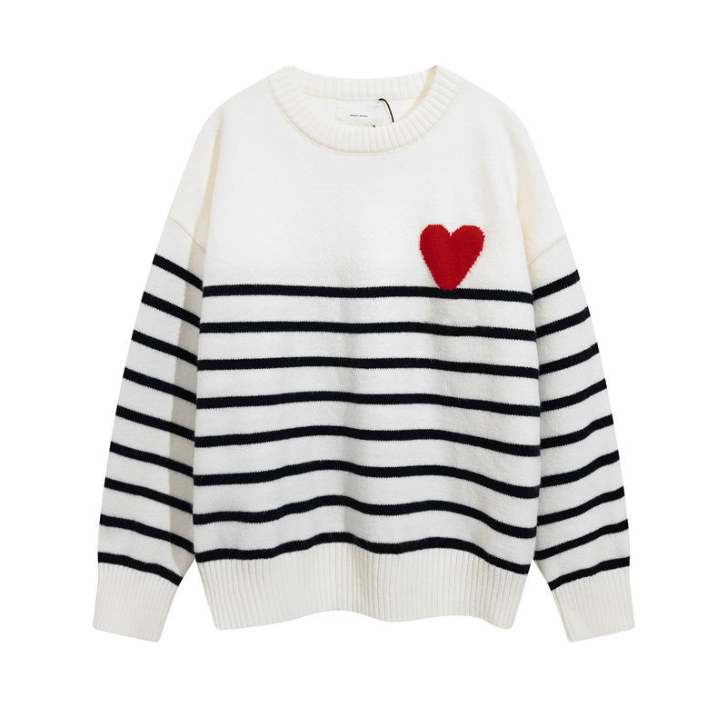 

sweater man woman three colors knit Love A womens turtleneck fashion letter high collar stripe long sleeve clothes Top 20ss