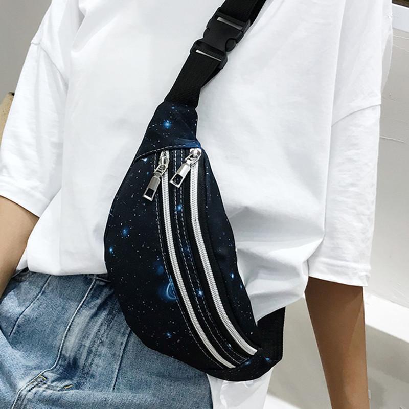 

Waist Bags 2023 Women Belt Bag Fanny Pack Banana With Earphone Hole Hip Bum Waistbag Crossbody Chest Phone Money Holder For Girls, Bluestar
