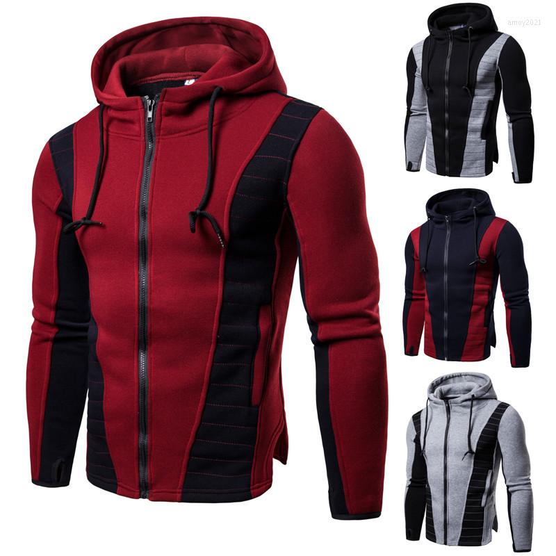 

Men' Hoodies Mens Sweatshirts Fashion Men Zipper Sportswear Tracksuits Slim Oversized Jackets Clothing, Navy blue