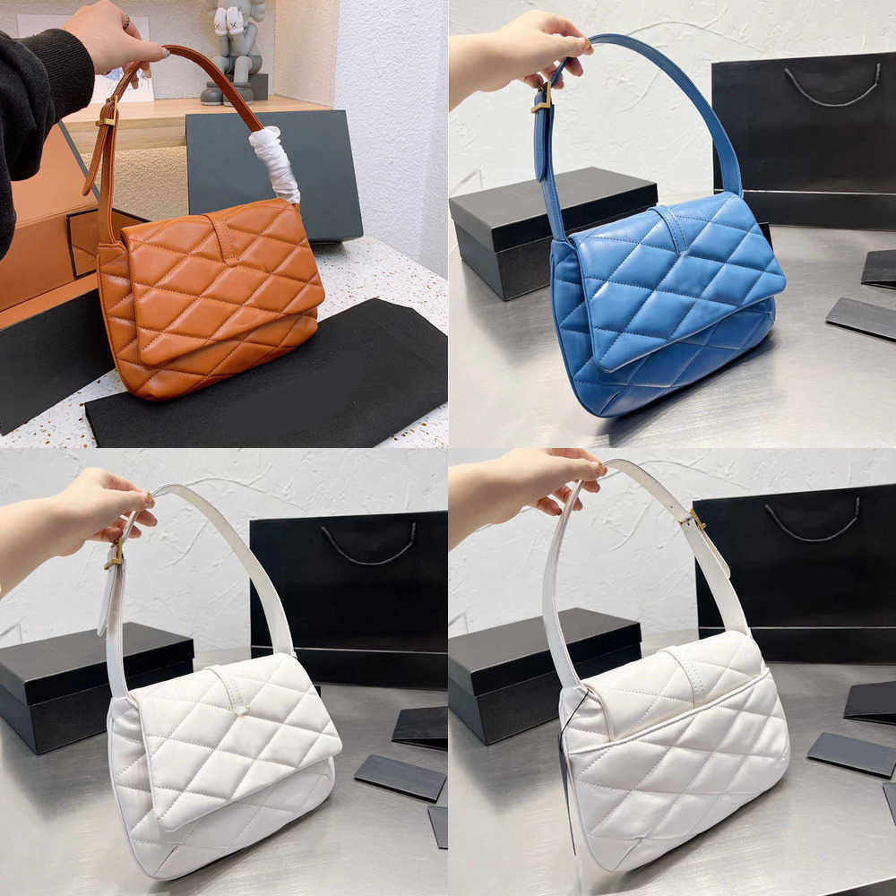 

New Evening Bags Vintage Designer Bags Woman Handbags Shoulder Bag Classic Letters Printing Luxur Leather Handbag Women Underarm 220920, Sky blue