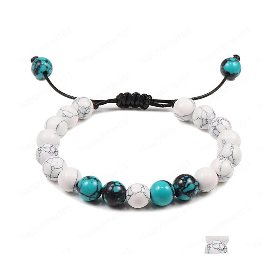 

Beaded Adjustable Natural Lava Stone Bracelet Women Black Tiger Eye Buddha Bead Yoga Oil Diffuser Blue Bracelets Jewelry Drop Deliver Dhedk