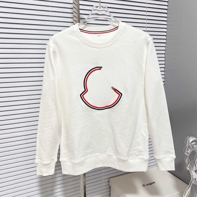 

Higher version cotton sweater mens sweatshirt Classic embroidery long sleeve tshirt designer hoodie men women soprts pullover sweaters 4xl 5xl, White