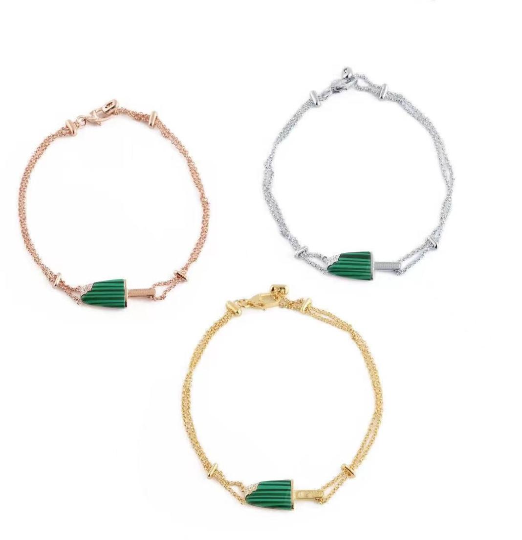 

bangles design silver couple designer bracelets women stainless steel Ice cream love cuff black white green red color gold bangle 7853574