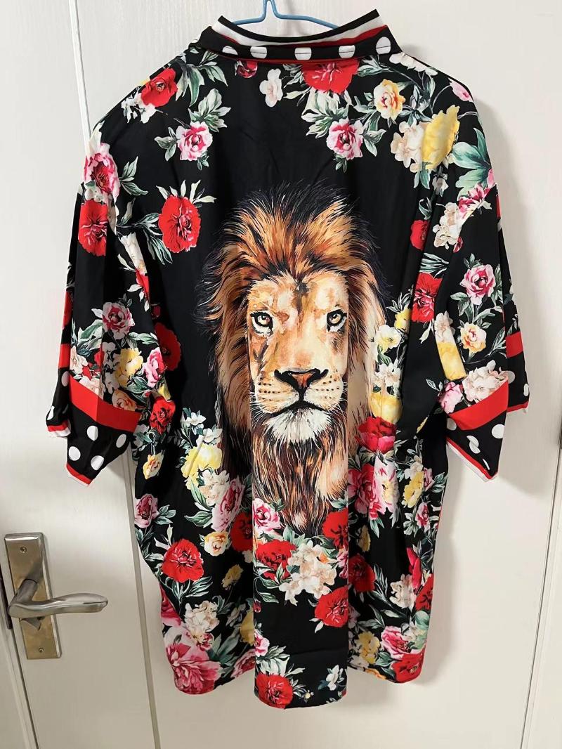 

Men' Casual Shirts Cs058 Fashion Men' 2022 Runway Luxury European Design Party Style Clothing, Red