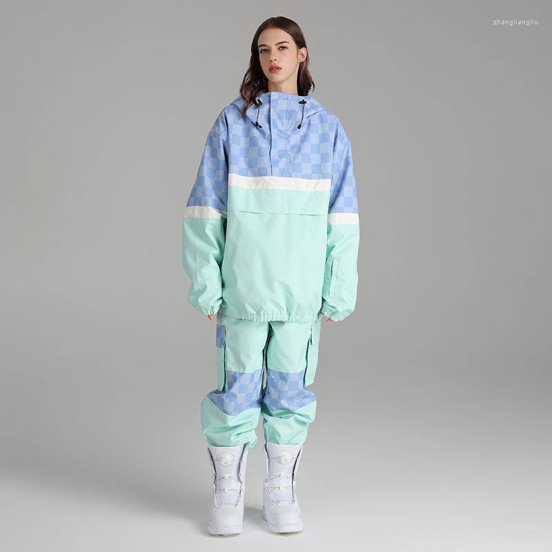 

Skiing Jackets Women's Ski Suit 2022 Outdoor Sports Snowboard Wear Jacket Overalls Windproof Waterproof Set Men Snow Pant Winter Clothes, Picture shown