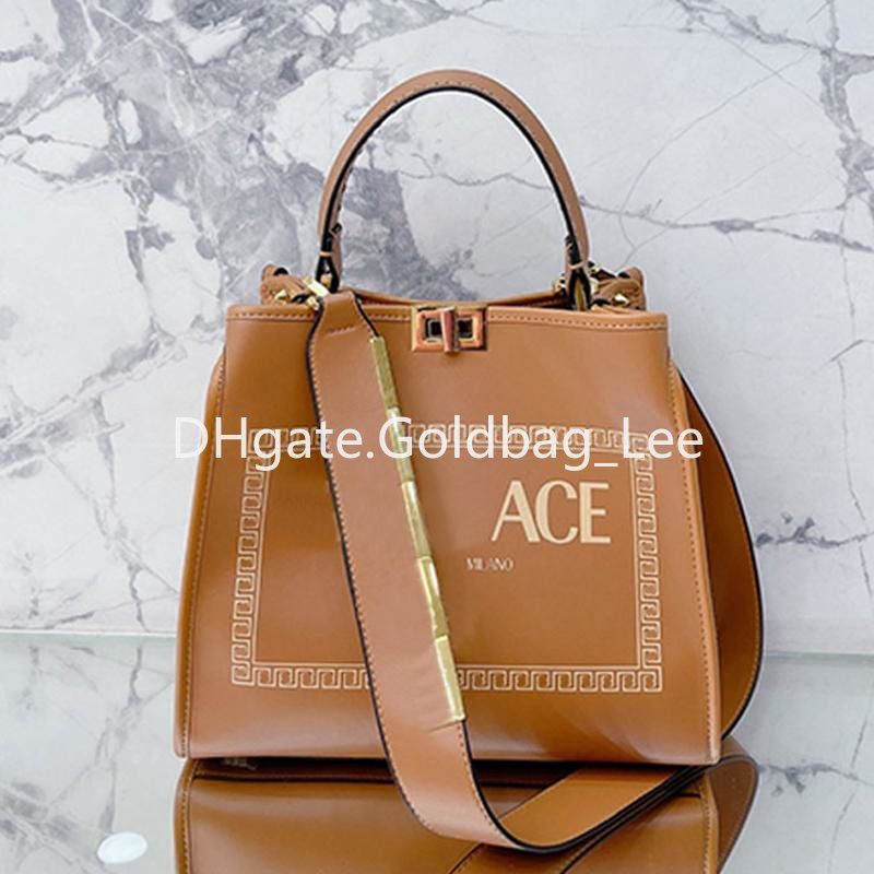 

Tote Bag FENDACE Handbag Shoulder Bags Hardware FF Letter Strap Leather 30cm Shopping Bag shnshine by the way Handbags designer Peekaboo ISEEU medium totes, Gift box (not sold separately)