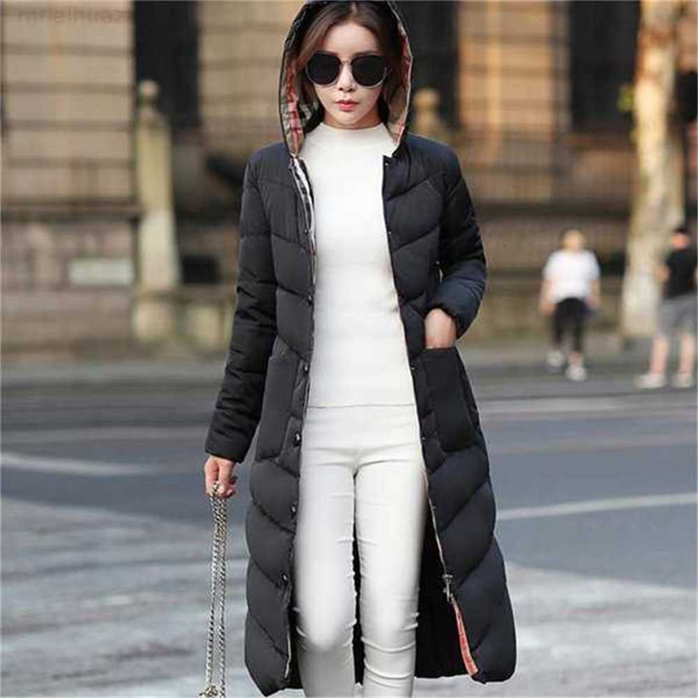 

Women's Down Parkas 2019 New Long with Hooded Female Women Winter Coat Thick Cotton Pockets Jacket Womens Outwear Plus Size Xxxlojzp, Black